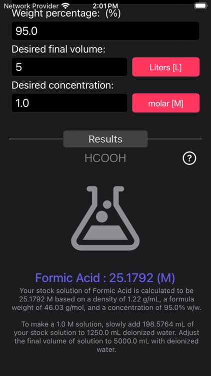 Acid and Base Molarity Calc screenshot-5