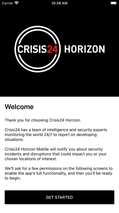 Crisis24 Horizon Mobile Screenshot