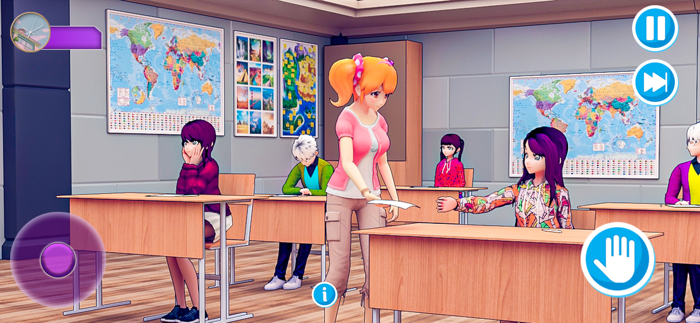 Anime High School Teacher 3D