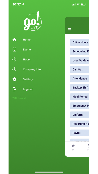 GoLive! Culinary Staffing Screenshot