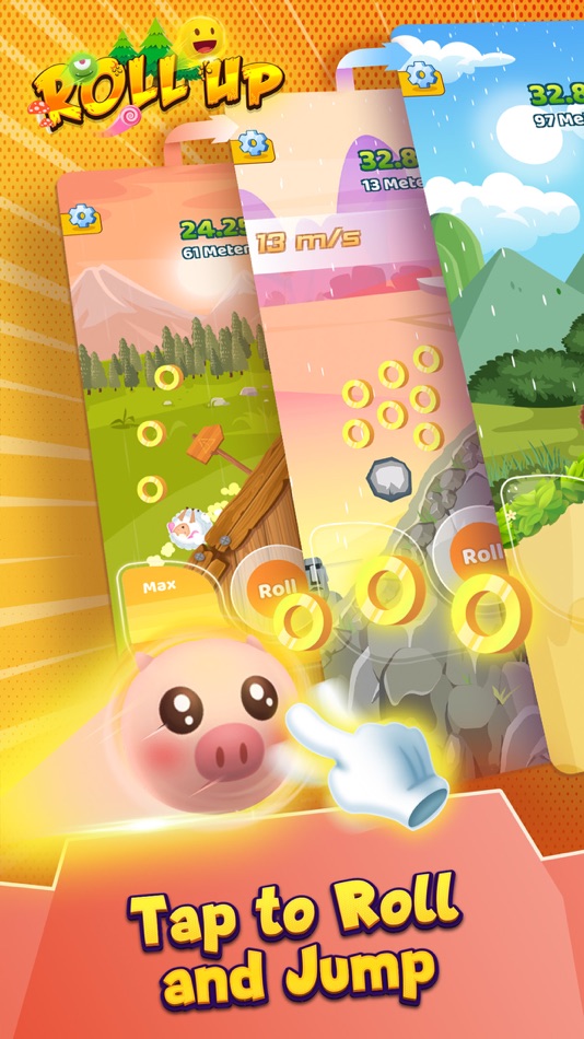 #1. Roll Up - How Fast Can You Tap (iOS) Podle: Lucky Brain Games