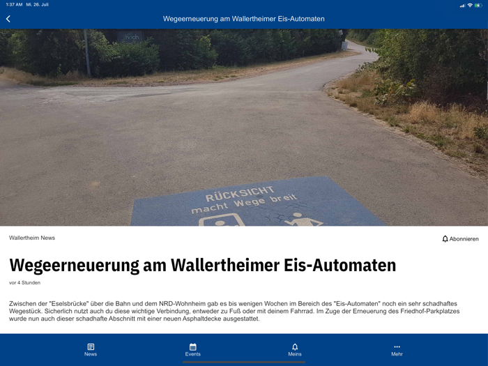 Wallertheim App