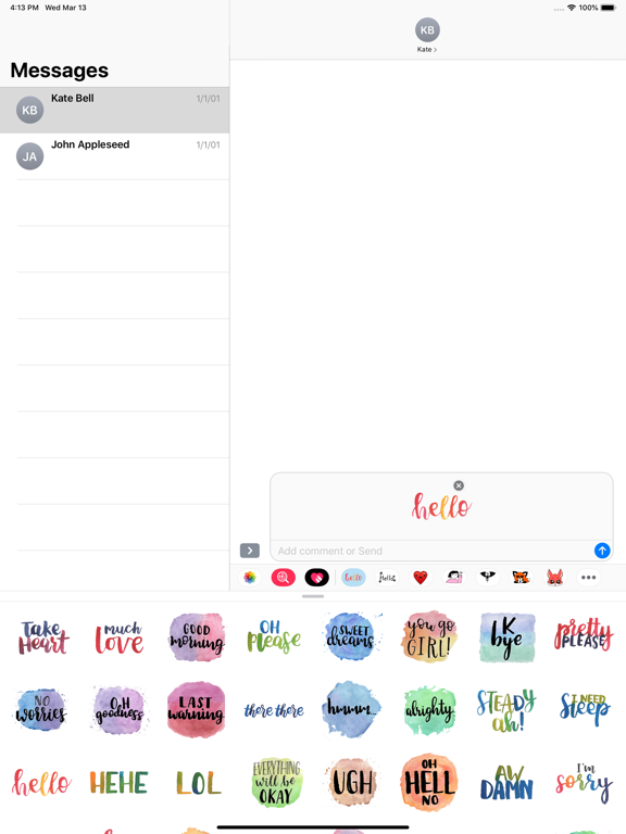 Screenshot #5 pour Quick words - text stickers