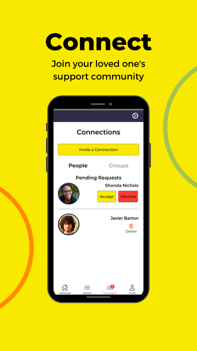 b-there - connection & support Screenshot