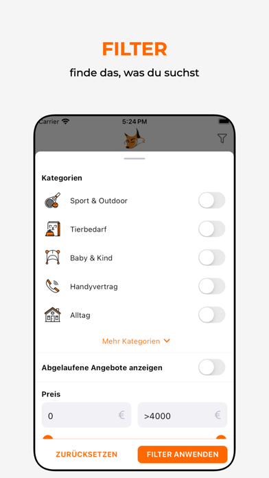 Schnäppchenfuchs » Angebote Screenshot