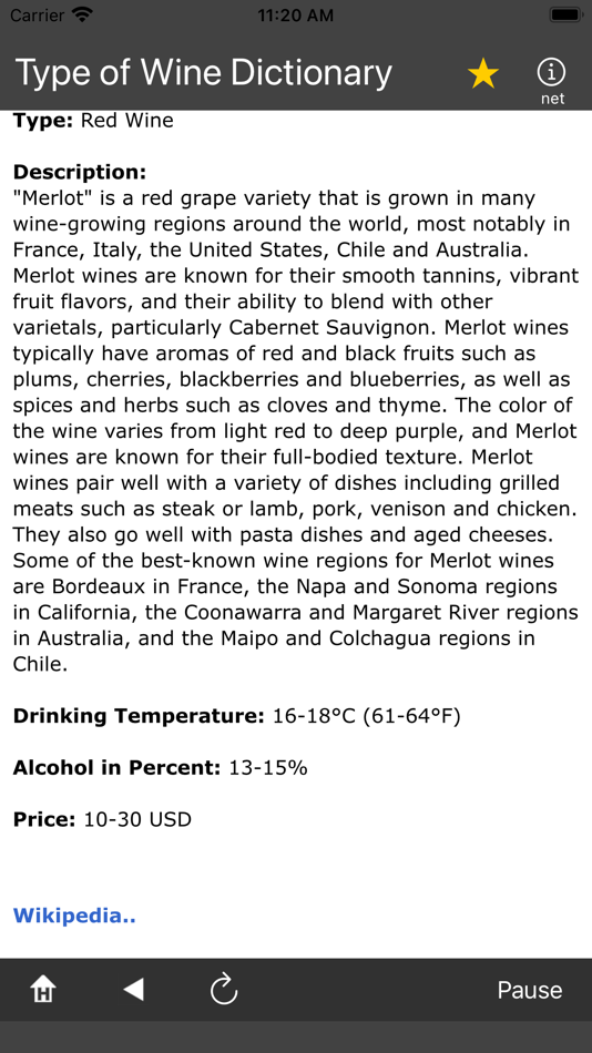 #3. Type of Wine Dictionary (iOS) 由: Kai Bruchmann