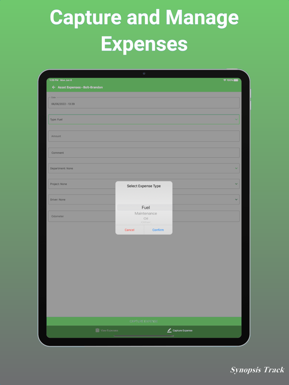 Synopsis Track iPad screenshot