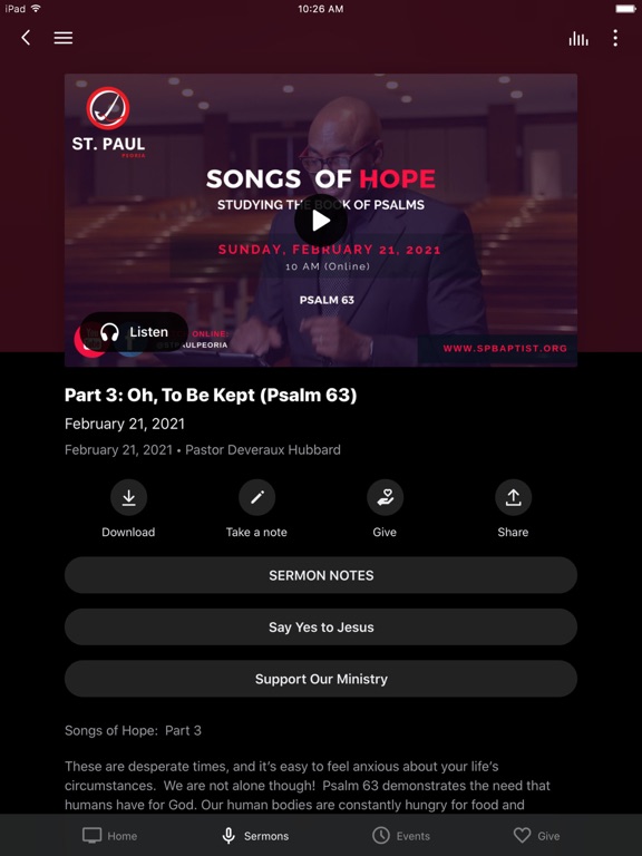 St. Paul iPad screenshot 3 - Lifestyle app