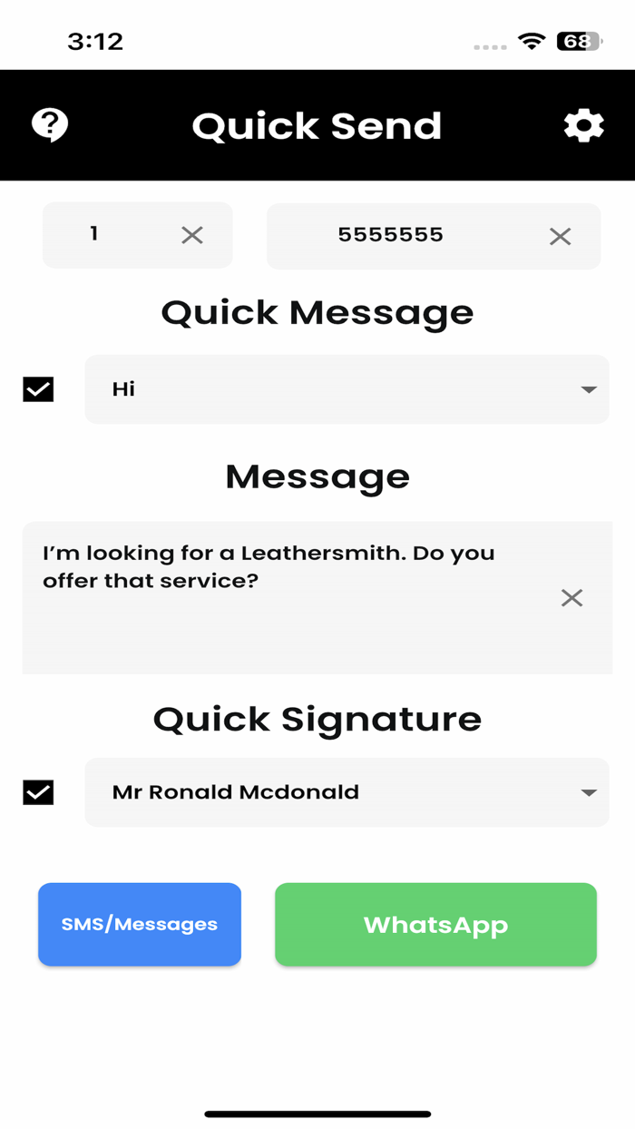 Quick Send for WhatsApp