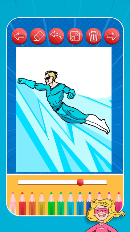 Superheroes Paint and game