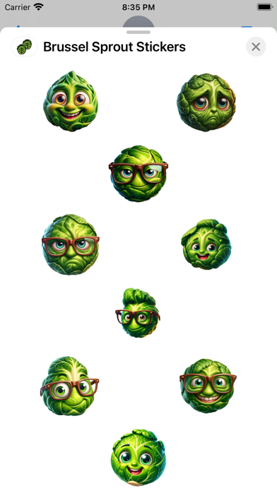 Screenshot #1 pour Brussel Sprout Stickers