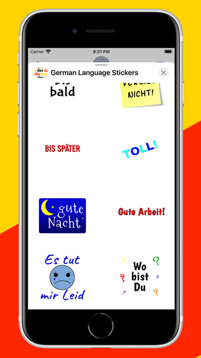 Der Die Das + German Stickers Screenshot