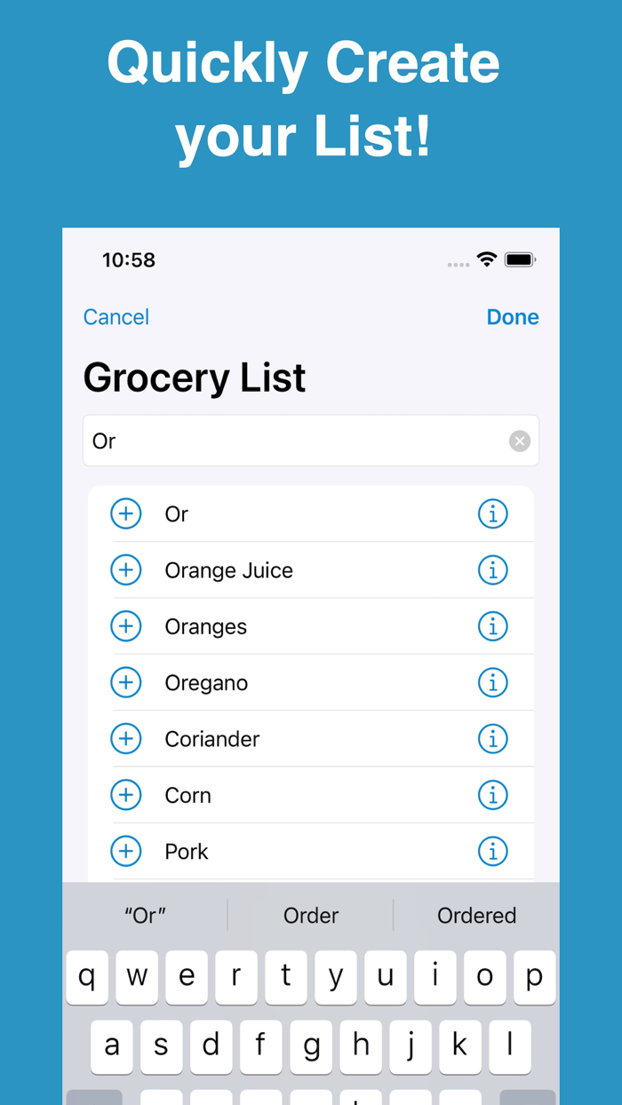 Shoppylist Grocery List