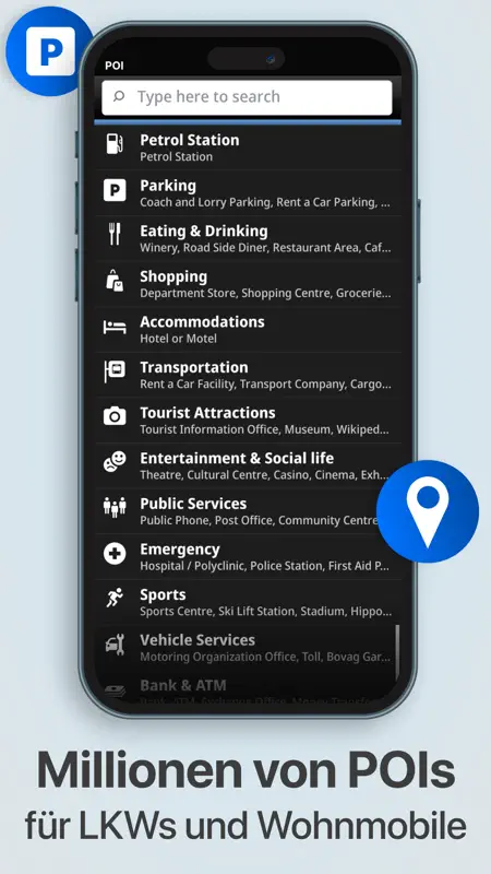 Sygic LKW Wohnmobil Navigation screenshot 8 of 10