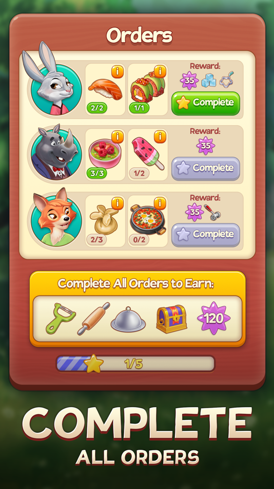 #5. Merge Inn - Tasty Match Puzzle (iOS) 由: Original Games Pte. Ltd.