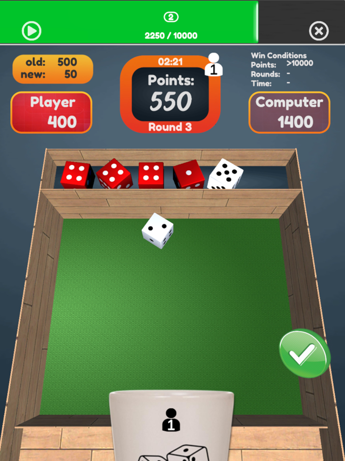 Dice 10000 in 3D