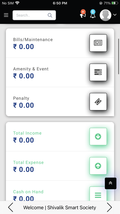 Admin Shivalik Society Screenshot