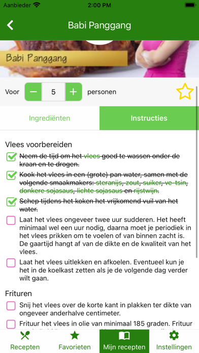 Tijgerkop Recepten Screenshot