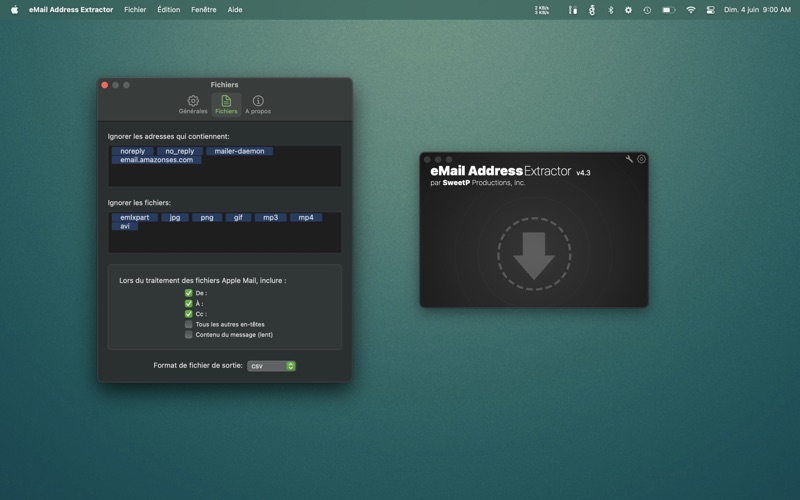 Screenshot #2 pour eMail Address Extractor