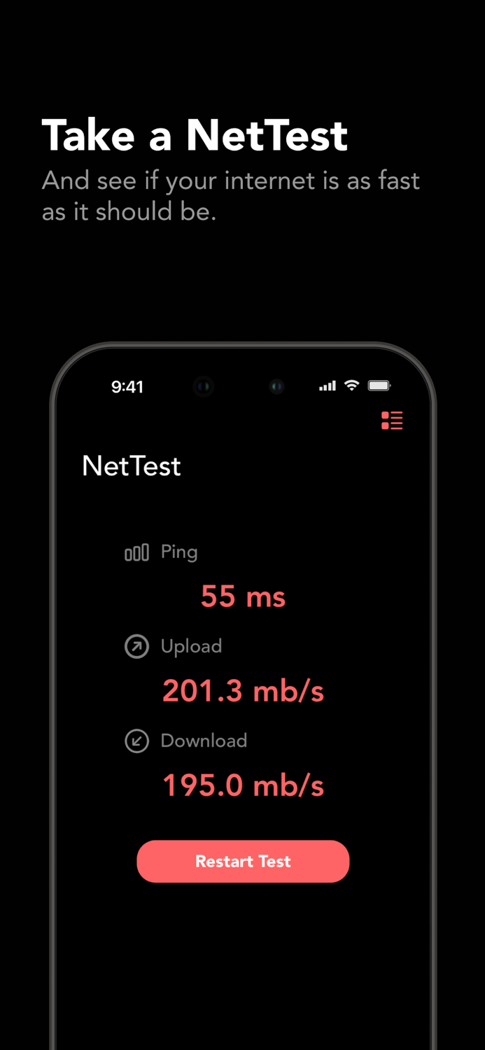 NetTest Internet Speed Test