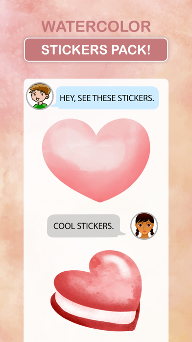 Screenshot #2 pour Watercolor Stickers Pack!