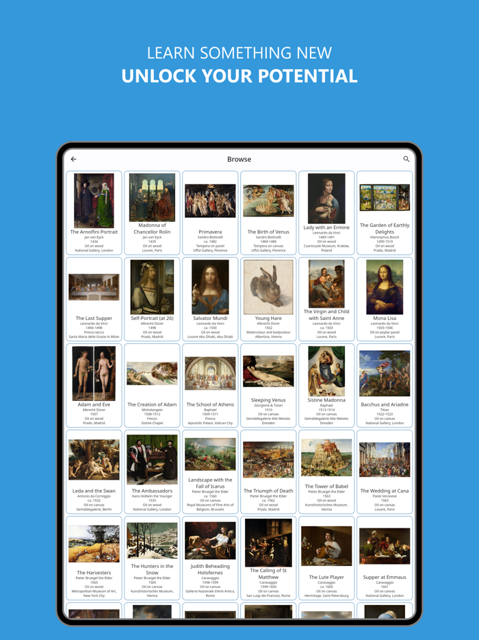 Learn Famous Paintings