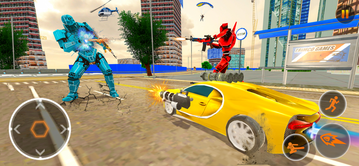 Robot Helicopter Transform War