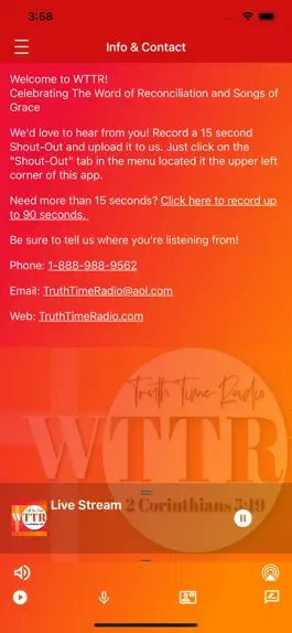 Game screenshot WTTR - Truth Time Radio hack