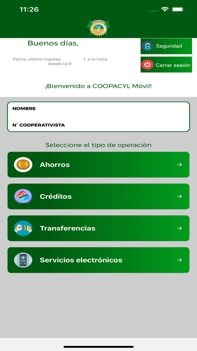 COOPACYL Móvil Screenshot