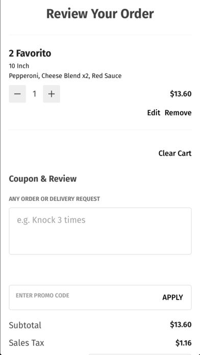 Pizza Mia Bedford Screenshot