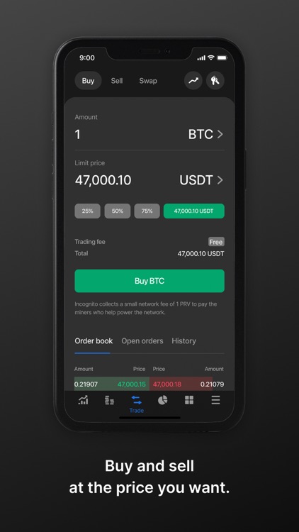 Incognito crypto wallet screenshot-3