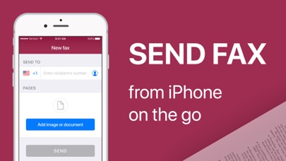FAX app PRO: send fax from iPhone on the go Screenshot 1