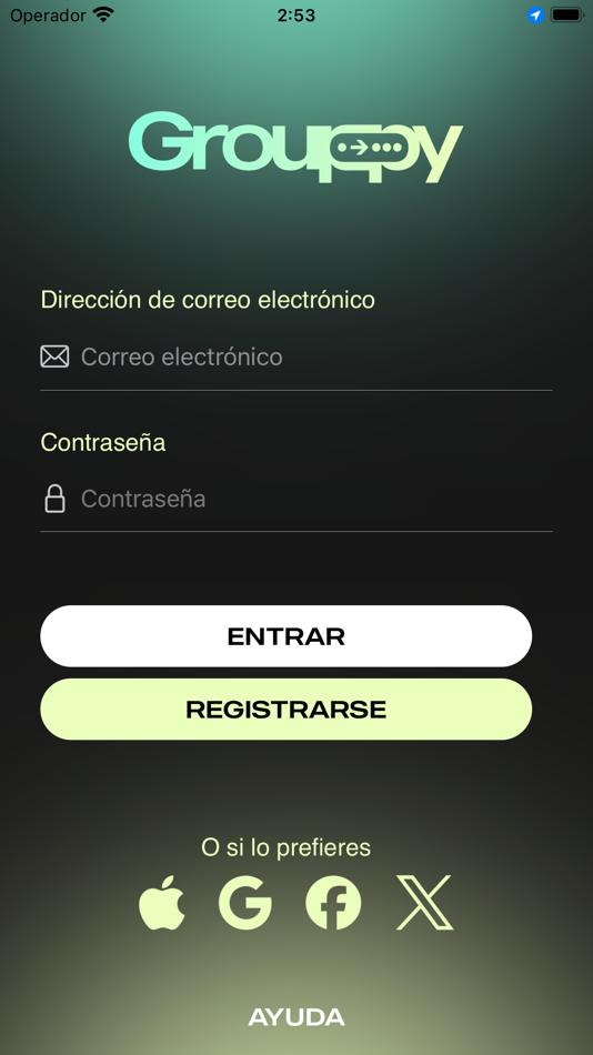 #1. Grouppy (iOS) By: CARLOS MUNOZ FERNANDEZ