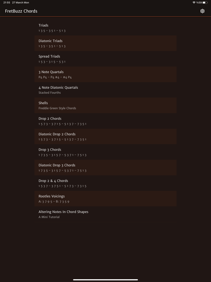 FretBuzz Chords