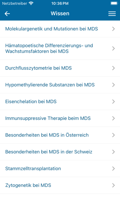 MDS Center Screenshot
