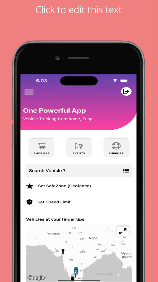 #1. Automates GPS Vehicle Tracker (iOS) By: Automate Innovation Private Limited