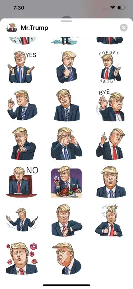 Game screenshot Mr Trump Emoji Funny Stickers apk