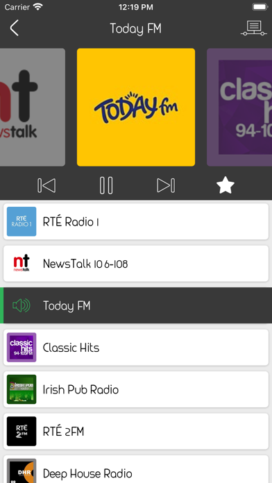 Live Ireland Radio Stations Screenshot