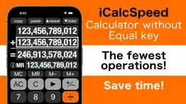 calculator without equal key iphone screenshot 1