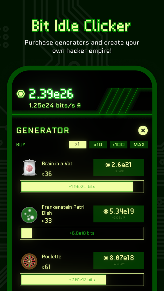 #3. Bit Idle Clicker (iOS) 来自: 宁波群鸟科技有限公司