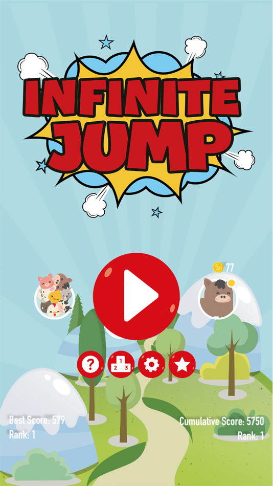 #1. Infinite Jump avoid Cutie (iOS) Podle: RYNYUL