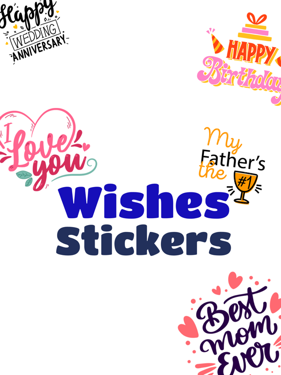 Screenshot #4 pour Wishes Stickers for iMessage