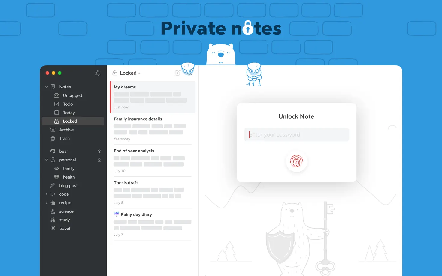 Bear, App Store screenshot 7