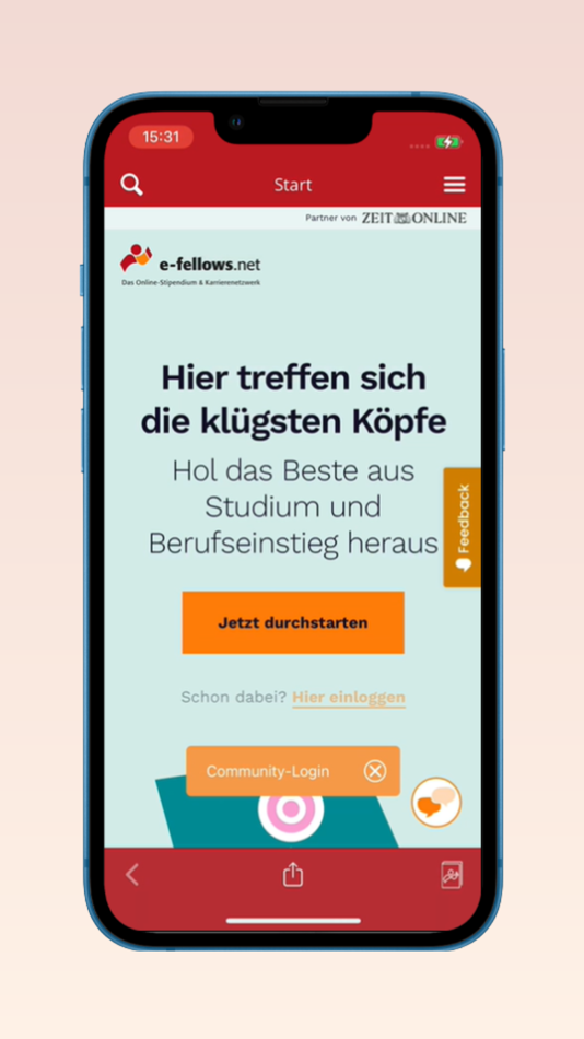 #1. e-fellows.net to go (iOS) Podle: e-fellows.net GmbH & Co KG