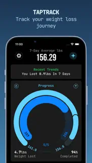 taptrack: weight tracker iphone screenshot 1