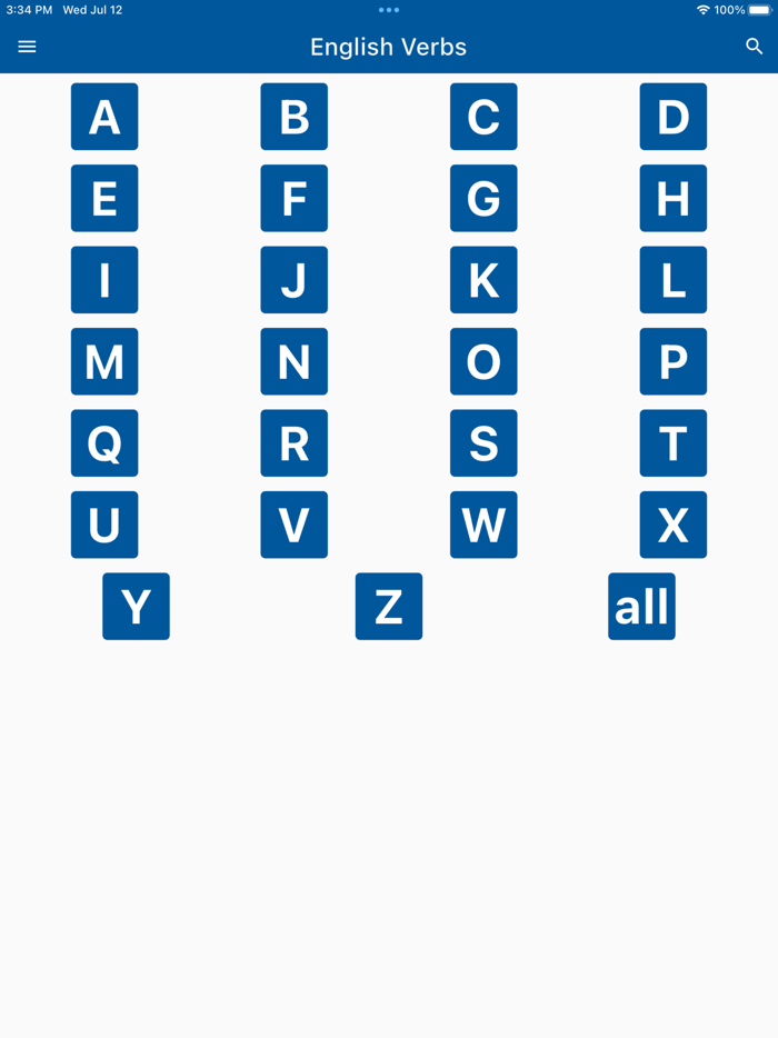 English Verbs - V1 V2 V3