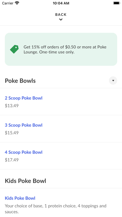 Poke Lounge Eats Screenshot