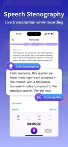 Transcribe: speech to text screenshot #1 for iPhone