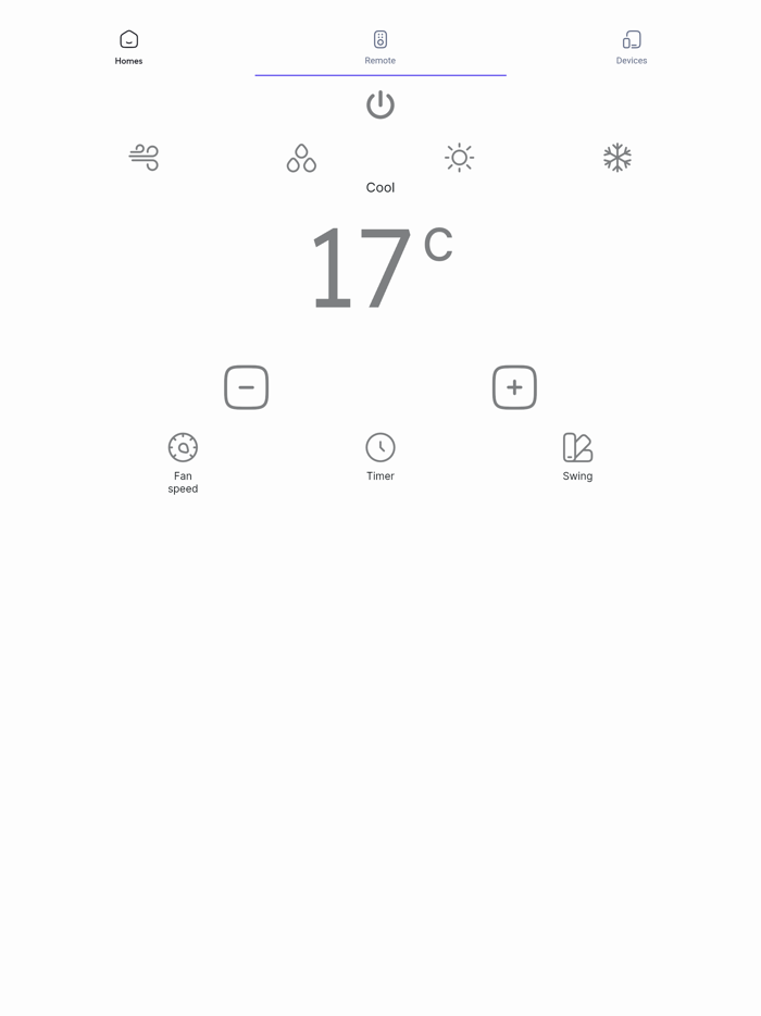 AC smart remote control