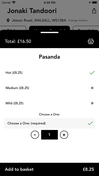 Jonaki Tandoori Screenshot